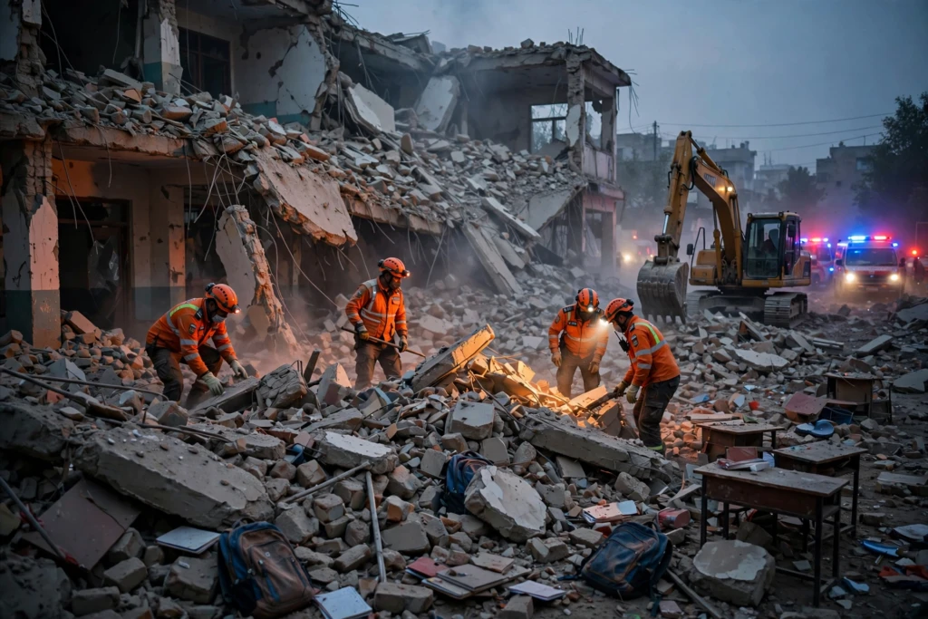 Peshawar School Roof Collapse: At Least 18 Dead, Rescue Work On