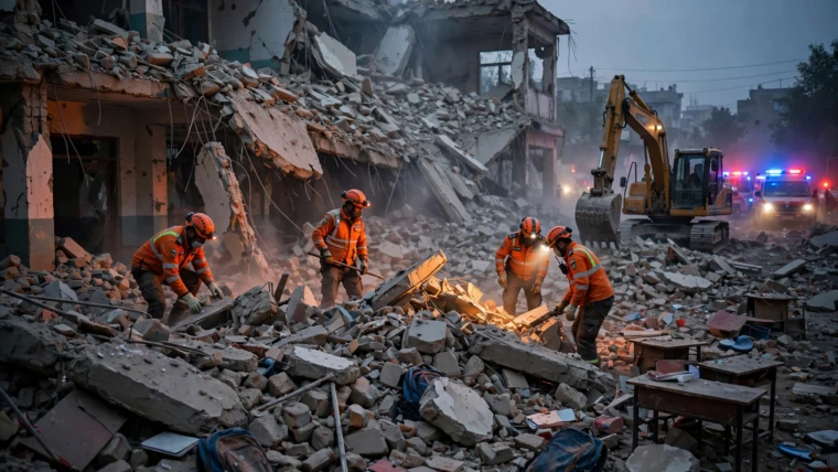 Peshawar School Roof Collapse: At Least 18 Dead, Rescue Work On