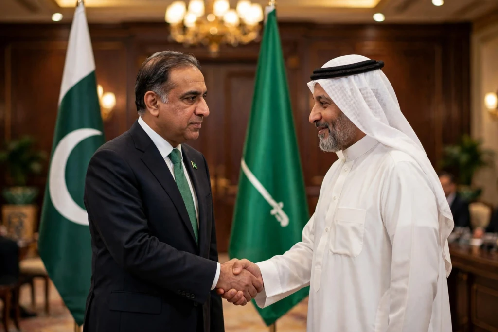Shehbaz Pledges Pakistan's Full Backing for Saudi Arabia's Security