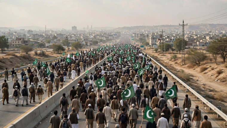 PTI Launches Long March from Lakki Marwat to Islamabad